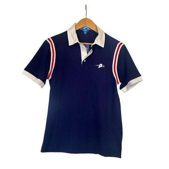 Prince Men's Short Sleeve Pickleball Polo Shirt Size S Navy Soft Athletic NWT - Picture 2 of 7